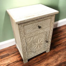 kh28 212 indian furniture one drawer bedside cabinet left nightstand
