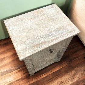kh28 212 indian furniture one drawer bedside cabinet left top
