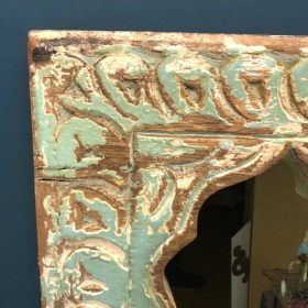 kh28 218 indian accessory gift stunning triple mirrors turquoise carved