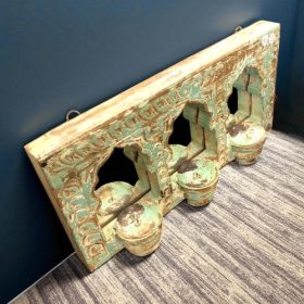 kh28 218 indian accessory gift stunning triple mirrors turquoise top