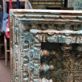 kh28 222 blue indian furniture stunning carved mirrors spindles
