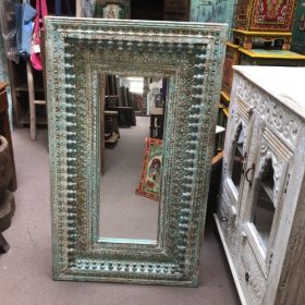 kh28 222 blue indian furniture stunning carved mirrors vertical