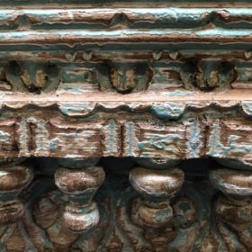 kh28 222 blue indian furniture stunning carved mirrors details