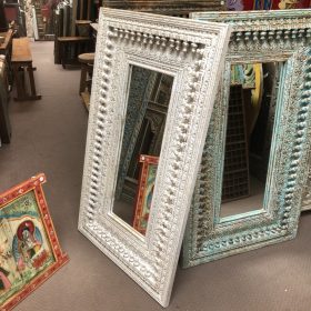 kh28 222 white indian furniture stunning carved mirror main