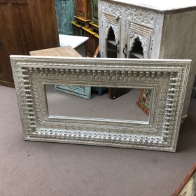 kh28 222 white indian furniture stunning carved mirrors landscape