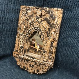 kh28 225 a indian accessory gift ornately carved mirrors mini
