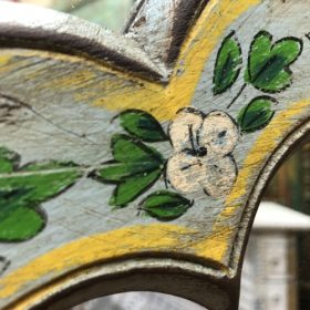 kh28 231 indian furniture hand painted slim mirror unique