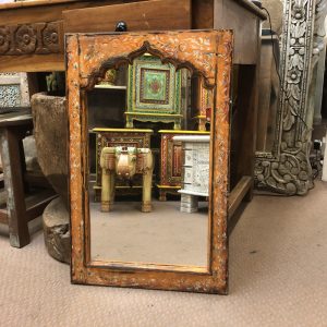 kh28 233 a indian furniture orange painted mirror main