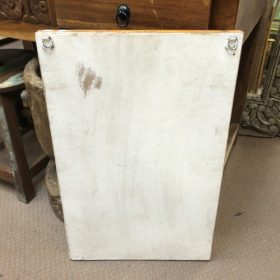 kh28 233 a indian furniture orange painted mirror back