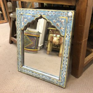 kh28 233 b indian furniture pale blue painted mirror main