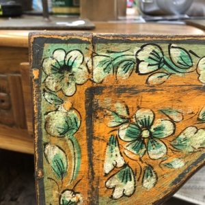 kh28 236 indian furniture orange and green mirror artwork