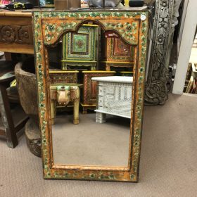 kh28 236 indian furniture orange and green mirror main