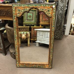kh28 236 indian furniture orange and green mirror main