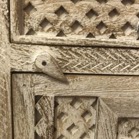 kh28 242 indian furniture unusual carved cabinet close