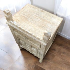 kh28 242 indian furniture unusual carved cabinet top