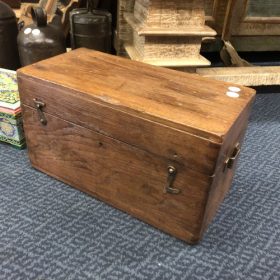 kh28 31 indian accessory gift small old teak vintage box trinkets