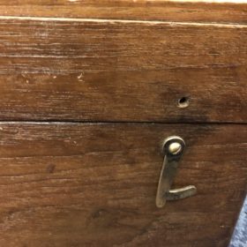 kh28 31 indian accessory gift small old teak vintage box catch missing