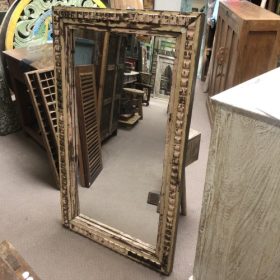 kh28 60 indian furniture rustic wooden mirror right