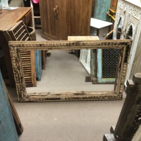 kh28 60 indian furniture rustic wooden mirror vertical