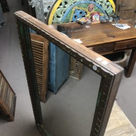 kh28 61 indian furniture natural wooden mirror top