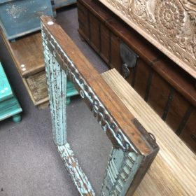 kh28 63 indian furniture multi carved wooden mirror top