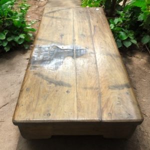 kh28 86 indian furniture 'lived' old teak low table end