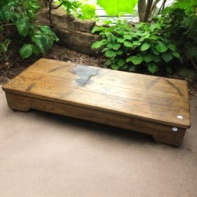 kh28 86 indian furniture 'lived' old teak low table left