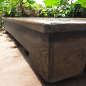 kh28 86 indian furniture 'lived' old teak low table corner