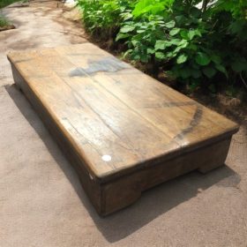 kh28 86 indian furniture 'lived' old teak low table back