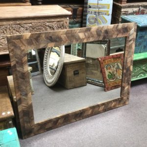 kh28 m 22612 indian furniture chevron patterned mirror landscape