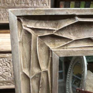 kh28 m 23036 indian furniture wooden honeycomb mirror corner