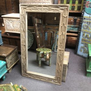 kh28 m 23036 indian furniture wooden honeycomb mirror main
