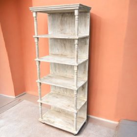 kh28 m 23248 indian furniture open slim display case bookcase
