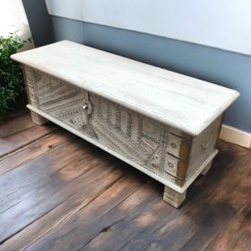 kh28 m 23452 indian furniture attractive white trunk right