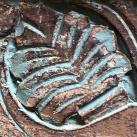 kh28 m 8017 indian furniture carved turquoise mirror details