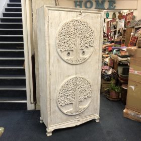 kh29 241 indian furniture 'tree of life' cabinet 6 main