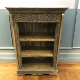 k83 2827 indian furniture small bookcase carved