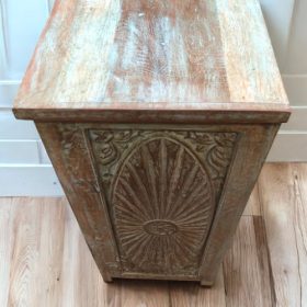 k83 2889 indian furniture coastal blue cabinet sunburst