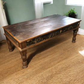 k83 4886 indian furniture darkwood coffee table main