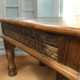 k83 4886 indian furniture darkwood coffee table embellished