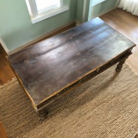 k83 4886 indian furniture darkwood coffee table deep-brown