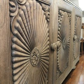k83 4904 indian furniture unique sunburst sideboard teak