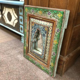 kh28 226789 69 a indian accessory gift painted wooden mirrors colourful