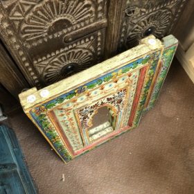 kh28 226789 69 b indian accessory gift painted wooden mirrors decorative