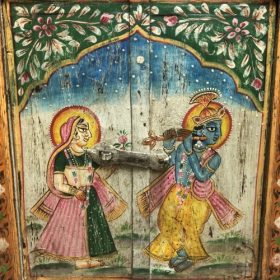 kh28 238 indian furniture wooden window frame hand painted