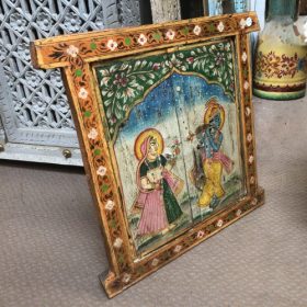 kh28 238 indian furniture wooden window frame artwork