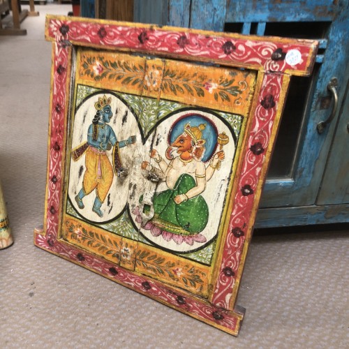 kh28 239 indian furniture hand painted window frame wall
