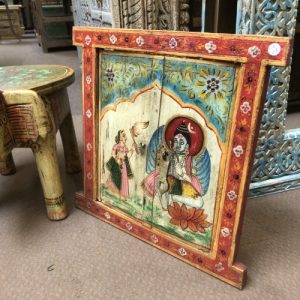 kh28 240 indian furniture doored window frame artwork
