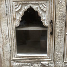 kh28 244 indian furniture mihrab glass cabinet arch