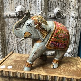 kh28 245 a indian accessory gift painted wooden elephants main